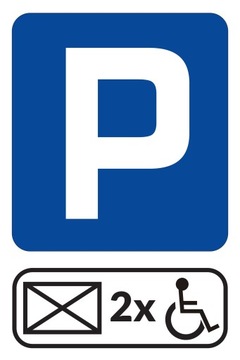 ПАРКОВКА ДЛЯ ИНВАЛИДОВ ПВХ 5мм, формат А4