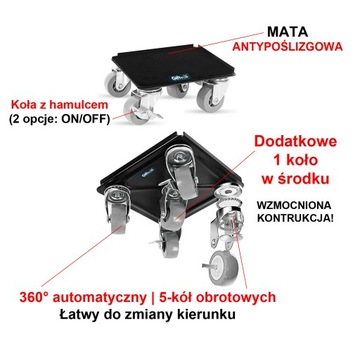 ZESTAW ROLKI DO TRANSPORTU PRZESUWANIA MEBLI GIFTEAK *WIDEO*