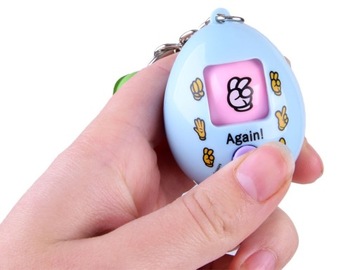 Брелок-игра «Камень-ножницы-бумага» яйцо с колокольчиком