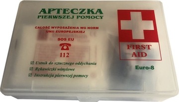 Аптечка Б-Евро-8, прозрачная