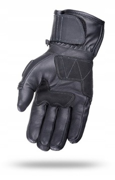 МУЖСКИЕ МОТОЦИКЛОВЫЕ КОЖАНЫЕ ПЕРЧАТКИ WOLF FURIA ЧЕРНЫЕ 2XL