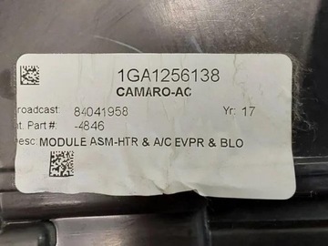 1GA1256138 RADIÁTOR 7.0 321 2017 CHEVROLET CAMARO CABRIO