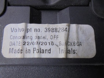 ROLETA KUFRU 39882849 VOLVO V70 III