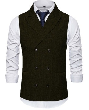 2023 Новый весенне-летний мужской твидовый жилет на заказ