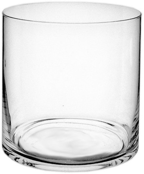 Wazon na kwiaty bukiety przezroczysty do dekoracji CYLINDER SZKLANY h20 d20