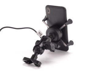 Мотоциклетный держатель для телефона с USB-зарядкой RAM L-metal