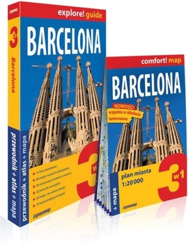 BARCELONA 3W1 PRZEWODNIK ATLAS MAPA