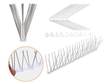 Плотные шипы для птиц из нержавеющей стали, шипы для защиты от птиц