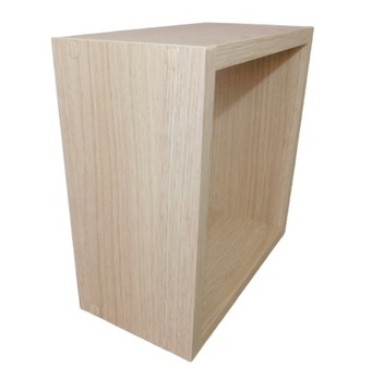 Kwadrat Półka DĄB LINBERG 30x30x15 wisząca kubik