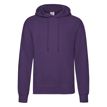 FRUIT BLUZA MĘSKA KANGURKA Z KAPTUREM PURPLE M