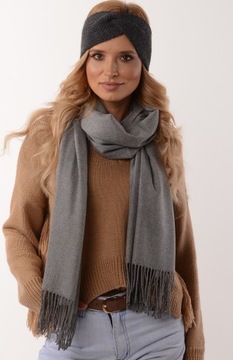 ПОВЯЗКА НА УШИ ЖЕНСКАЯ графитовая, УЗЕЛ О3