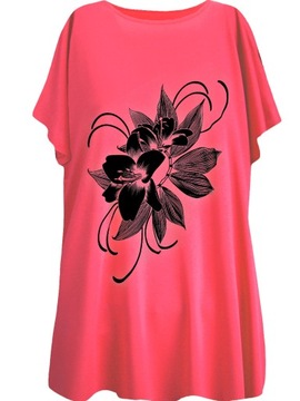 Dłuższa bluzka tunika PLUS SIZE 4XL/5XL