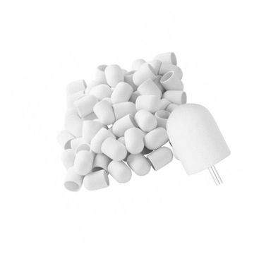 10x Kapturek ścierny FREZ KORUND pedicure 13mm #80