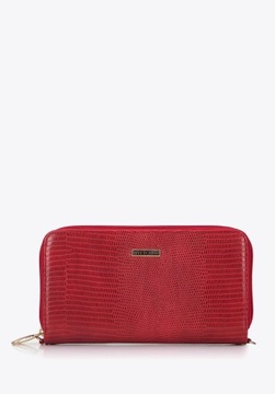Duży czerwony portfel damski WITTCHEN 95-1Y-590-03