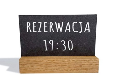 Доска для мела Прайс-лист Черная Деревянная подставка для мела А7 - 5 шт.