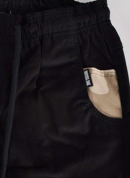 Spodnie 3XL Bossline Combo Joggery Czarne XXXL