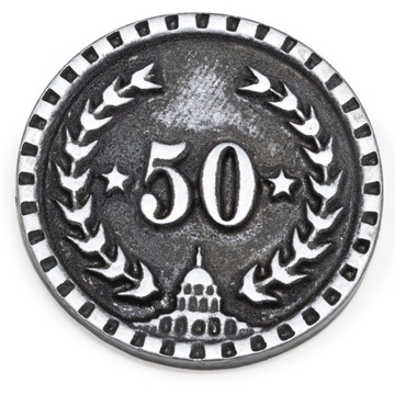 НАБОР ИЗ 85 МЕТАЛЛИЧЕСКИХ МОНЕТ ДЛЯ ИГРЫ HEGEMONY