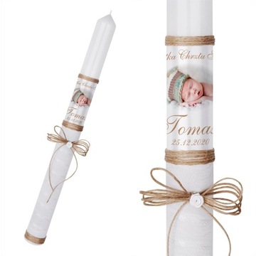 Крещальная свеча фото крещения крещенская свеча