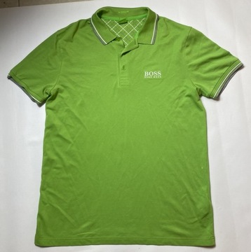 Hugo Boss GREEN HB Modern Fit ZIELONE ORYGINALNE POLO /L