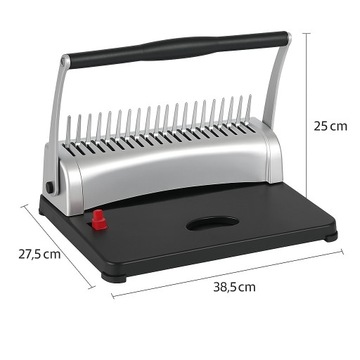 Bindownica Biurowa Ręczna do 450 Kartek Profesjonalna Oprawa Dokumentów