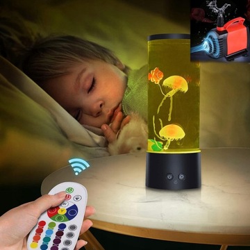 СВЕТИЛЬНИК MEDUSA LED LAVA НОЧНИК RGB 17 ЦВЕТОВ С ДИСТАНЦИОННЫМ УПРАВЛЕНИЕМ