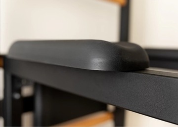 ЛЕСТНИЦА ГИМНАСТИЧЕСКАЯ + БРУСЬ + ПЕРИЛА ЧЕРНАЯ СКАМЬЯ