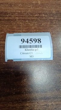 CITROEN C1 KLIKA LEVÝ PŘEDNÍ