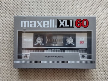 Kaseta MAXELL XLI 60, rok 1985