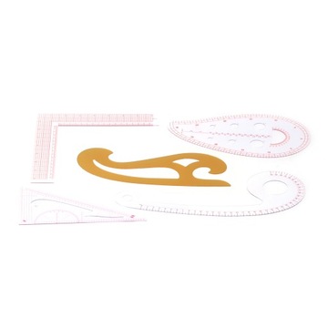 Кривая линейка, набор из 5 предметов, набор режущих линеек для