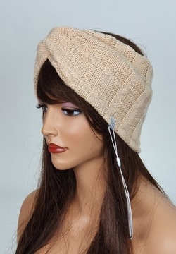 Повязка на голову полутюрбан, различные тюрбаны Eva Design на зиму.