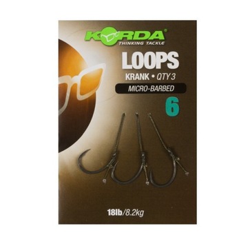 Korda Loop Rigs 6 Krank Micro Barbed 3szt