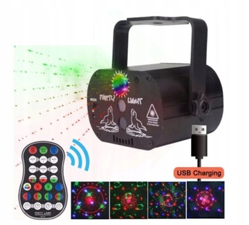 RGB Disco Light DJ Лазерный светодиодный проектор