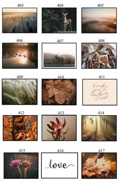 ПОСТЕР 40х50 ОСЕНЬ подборка из 100 ОБРАЗОВ eviero природа осенние пейзажи