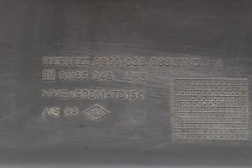 LIŠTA DVEŘE LEVÝ PŘEDNÍ ČERNÁ 8200036088 NISSAN PRIMASTAR 1 I 02-06