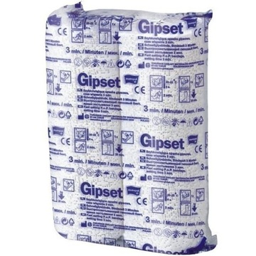 Opaska gipsowa szybkowiążąca Gipset Matopat 12cm x 3m 2szt BIAŁA