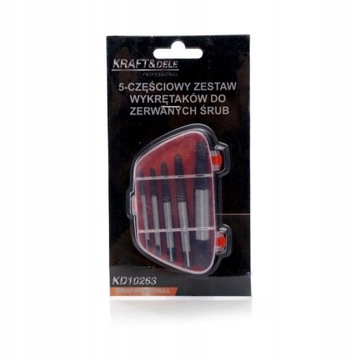 ЭКСТРАКТОРЫ ДЛЯ СЛОМАННЫХ ПОВРЕЖДЕННЫХ ВИНТОВ 5 шт. ЭКСТРАКТОРЫ ДЛЯ СЛОМАННЫХ ВИНТОВ