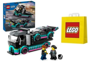 LEGO City 60406 Гоночный автомобиль и эвакуатор + подарочный пакет