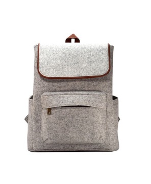 ROOGU Grey Buddy * Elegancki Plecak Filc 20l Handmade Indie Torba Laptop