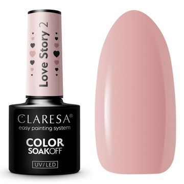 Lakier Hybrydowy Naturalny Claresa Love Story 2
