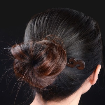 Винтажные деревянные аксессуары для волос, резная деревянная заколка для волос, резная деревянная заколка для волос B5 #