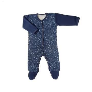 Bawełniany pajac dla niemowlaka a'la jeans r.62
