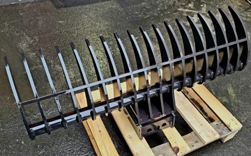 Грабли 120 см для мини-экскаватора с быстроразъёмным устройством MS01