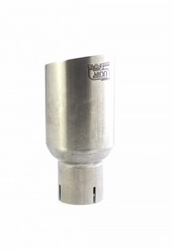 KOŃCÓWKA WYDECHU TŁUMIKA 90mm na 55mm SZCZOTKOWANA