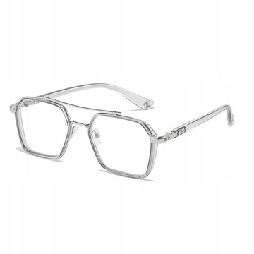 NEW Double Bridge Square Anti-blue Light Glasses W