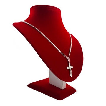 СЕРЕБРЯНАЯ ПАНЦЕРНАЯ ЦЕПЬ + КРЕСТ-КРЕСТ ПР. 925 + ГРАВИРОВКА КРЕЩЕННОЕ ПРИЧАСТИЕ