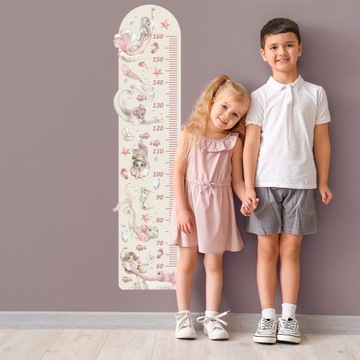 Таблица роста русалка наклейка на стену русалочка рыбка