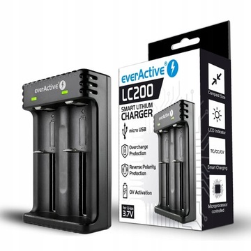everActive LC-200 ładowarka Li-ion 16340 26650 USB