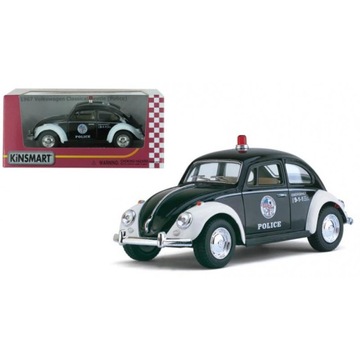 MODEL METAL Kinsmart 1967 VW Beetle GARBUS POLICJA