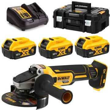 Akumulatorowa Szlifierka Kątowa DeWALT DCG405P3 3x akumulator 5,0Ah