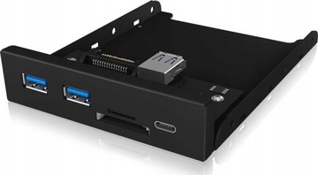 HUB PANEL USB 3.0 typ-C ICY-BOX czytnik kart USB-C